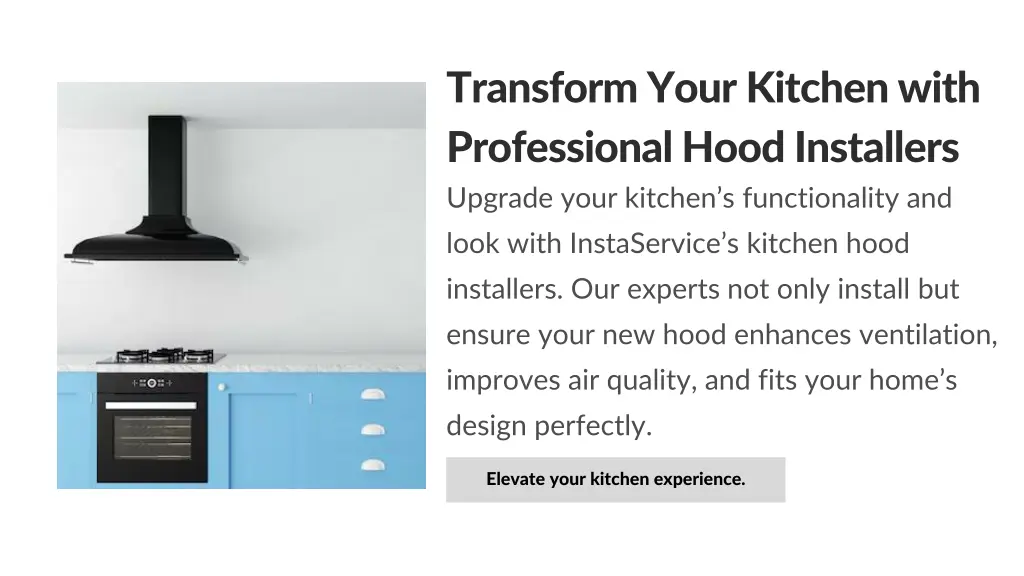 transform your kitchen with professional hood