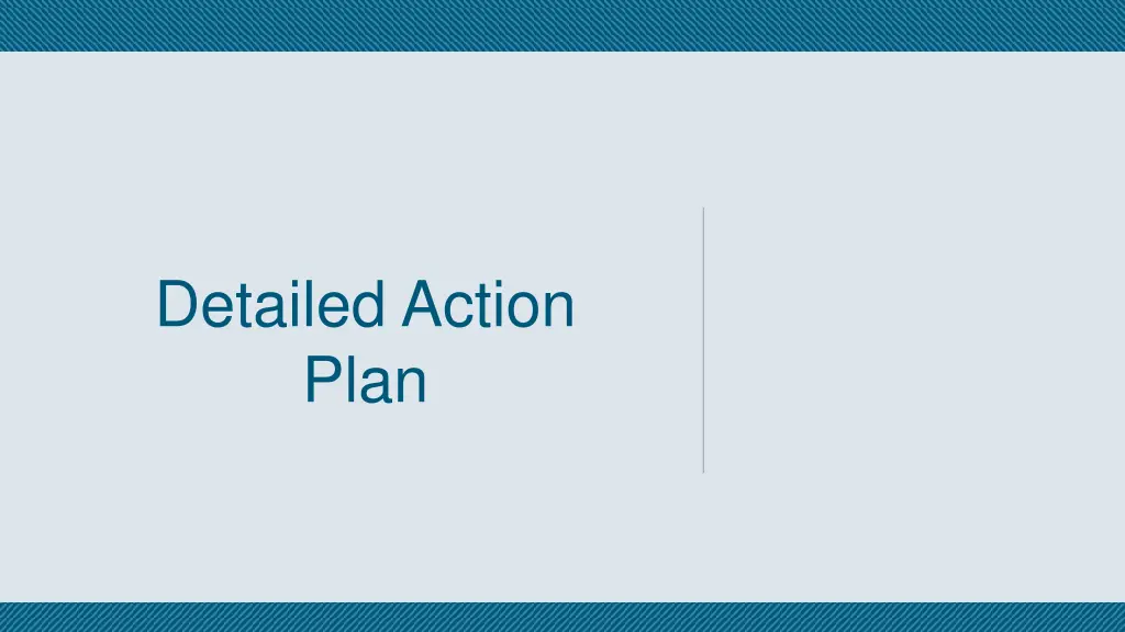 detailed action plan