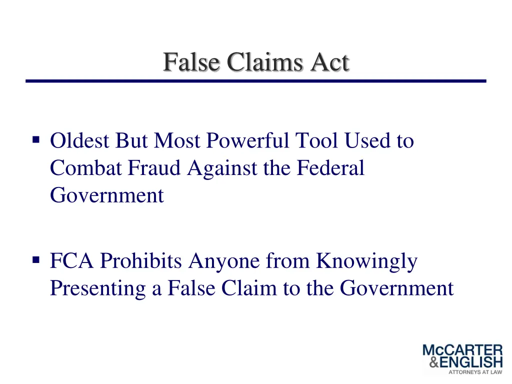 false claims act