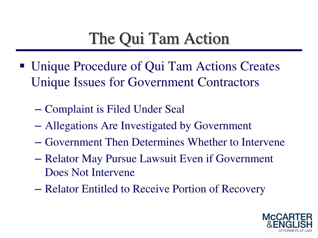 the qui tam action 1