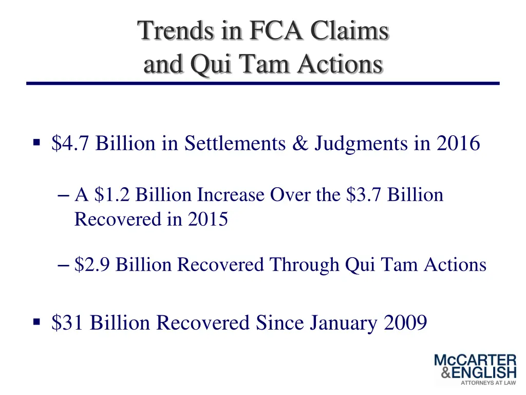 trends in fca claims and qui tam actions 1