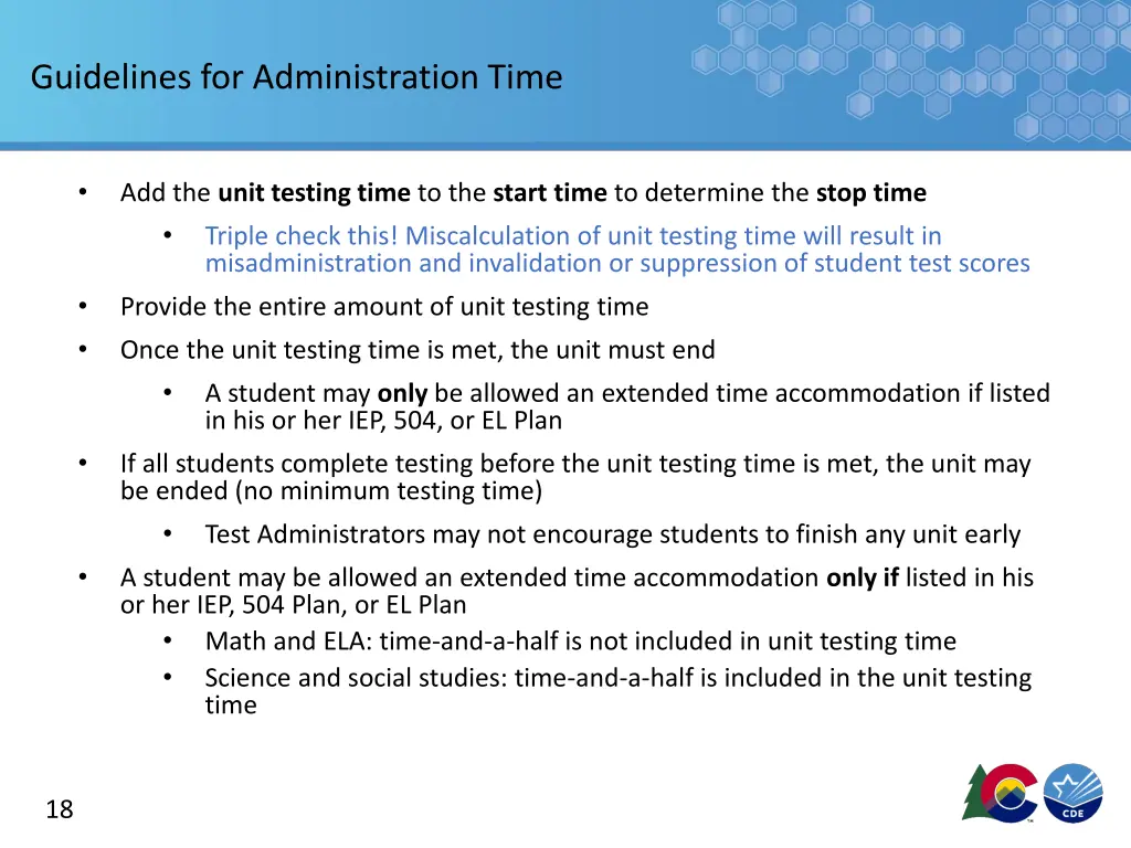 guidelines for administration time 1