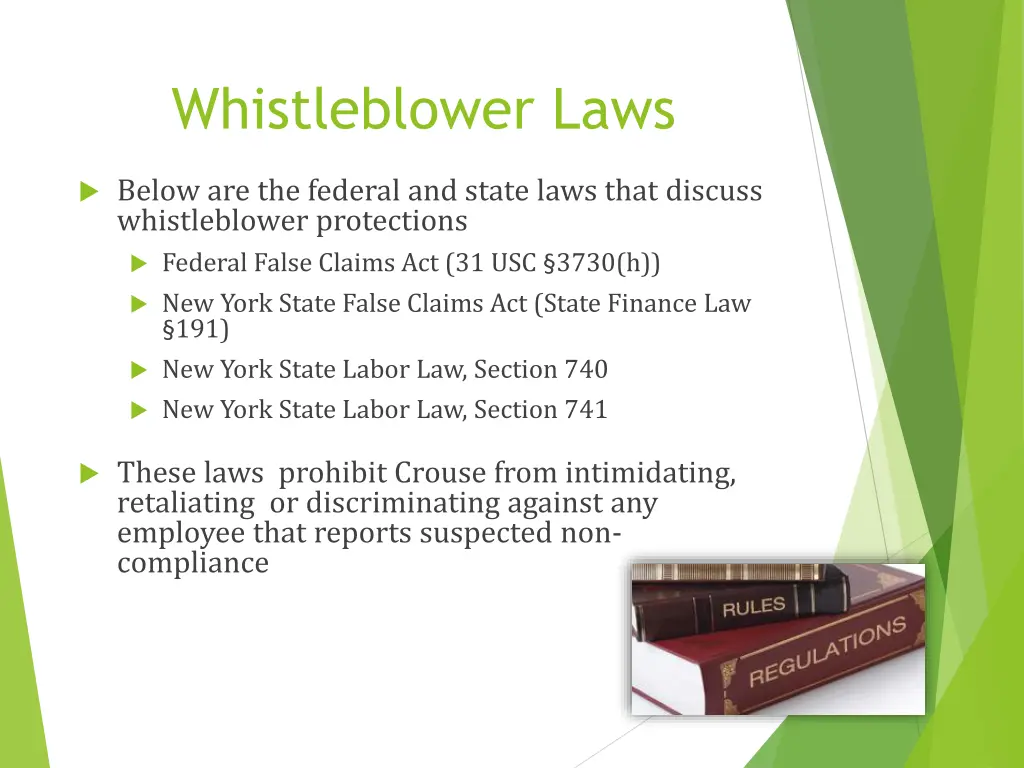 whistleblower laws