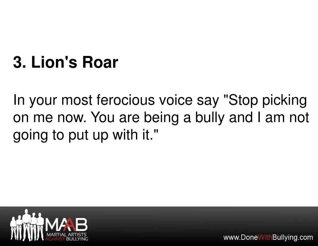 3 lion s roar