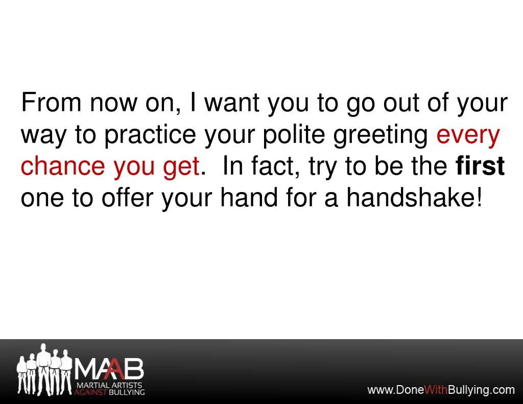 from now on i want you to go out of your