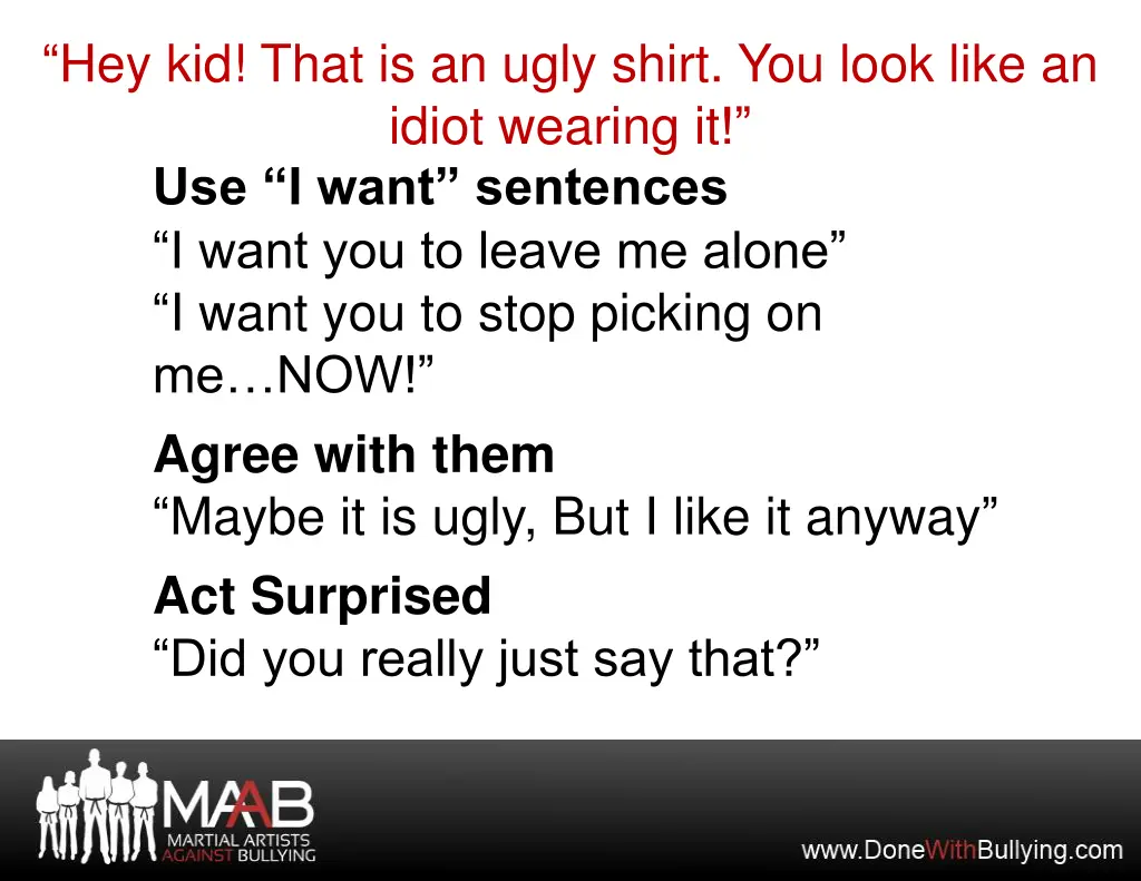 hey kid that is an ugly shirt you look like