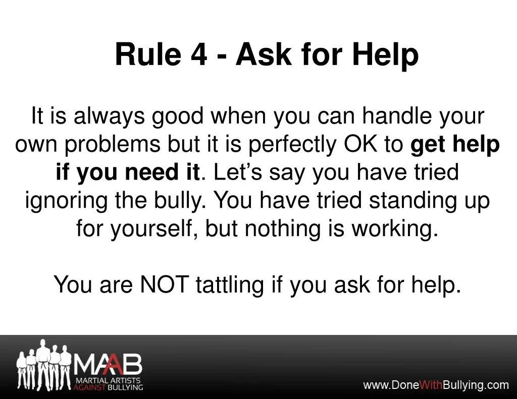 rule 4 ask for help