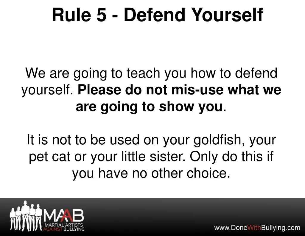 rule 5 defend yourself 1