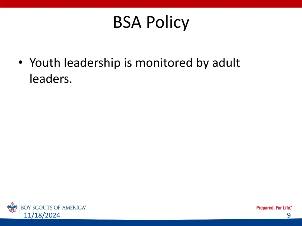 bsa policy 1