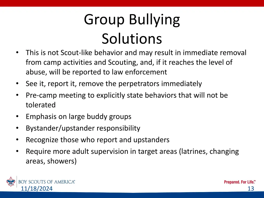 group bullying solutions