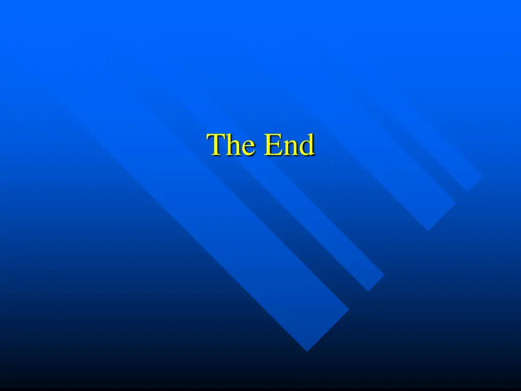 the end