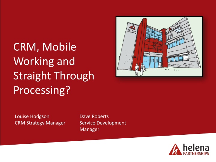 crm mobile working and straight through processing