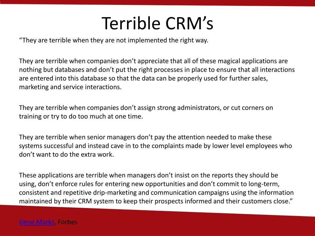 terrible crm s