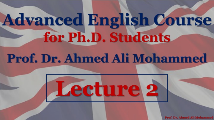 advanced english course for ph d students