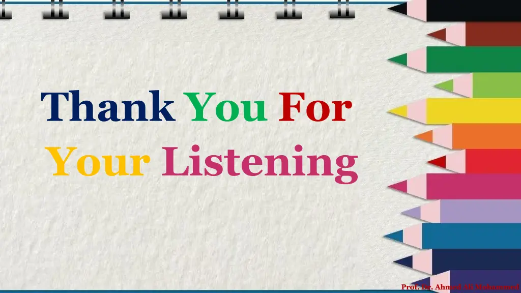 thank you for your listening