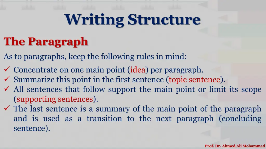 writing structure