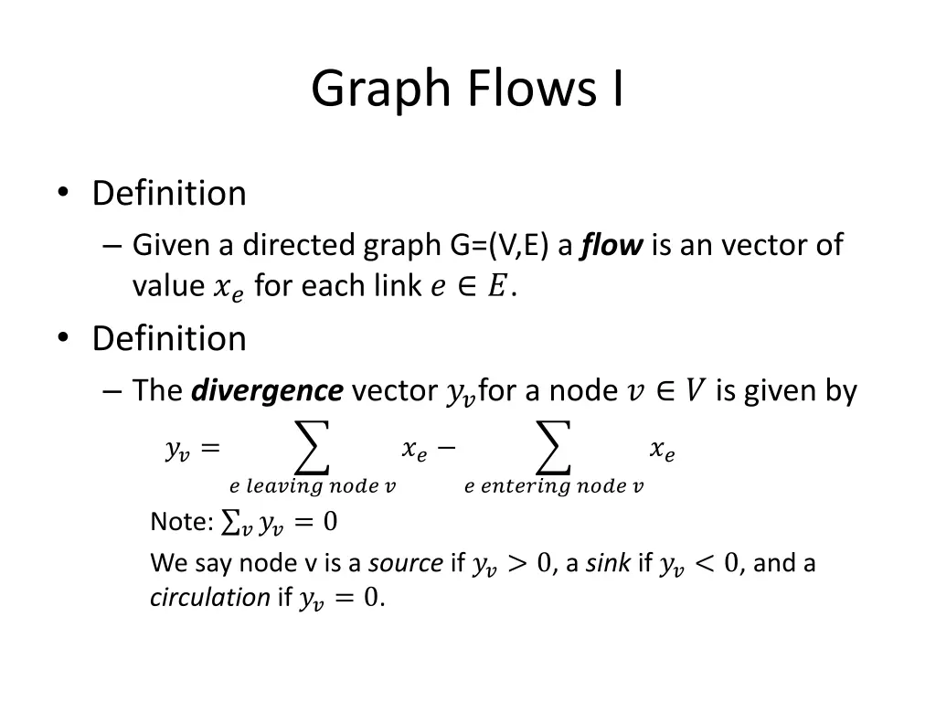 graph flows i