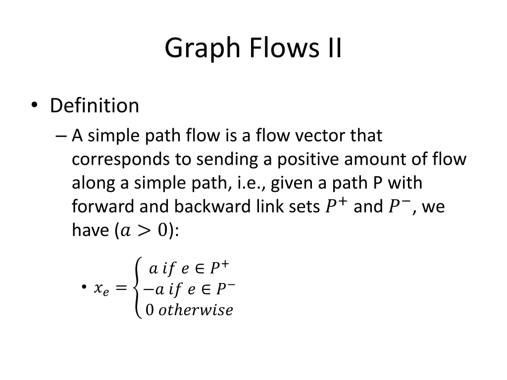 graph flows ii