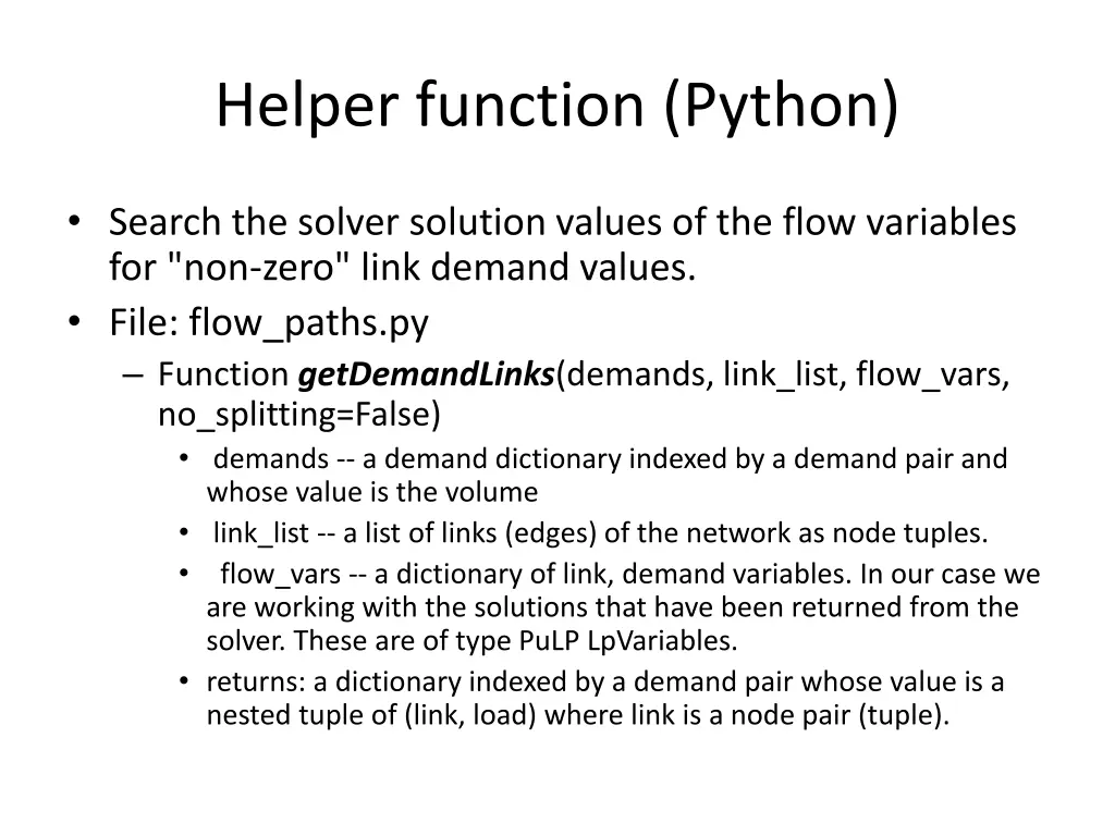 helper function python