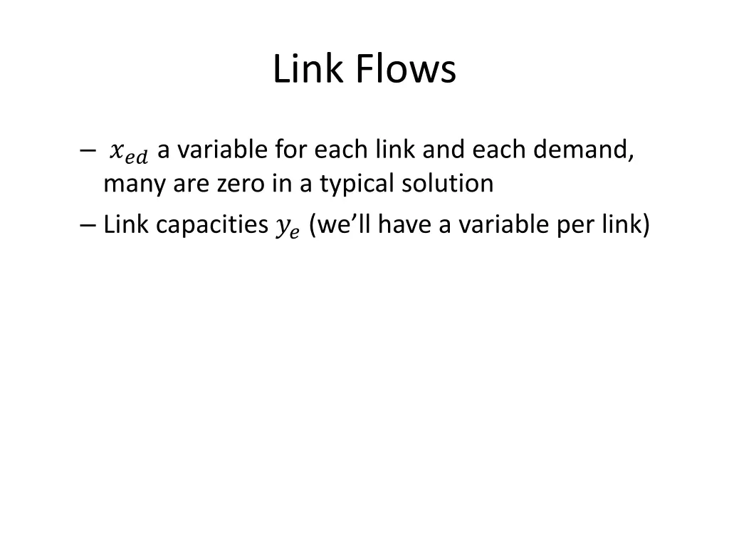 link flows