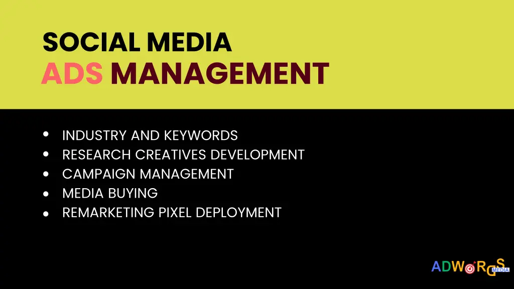 social media ads management