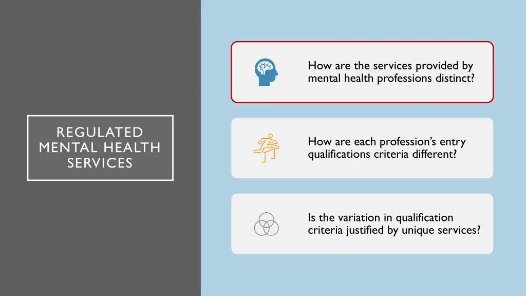 how are the services provided by mental health