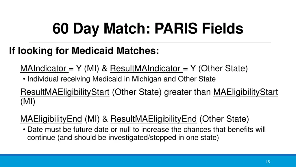 60 day match paris fields 1