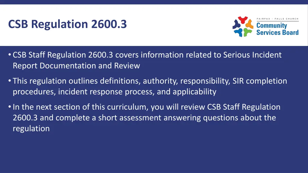 csb regulation 2600 3