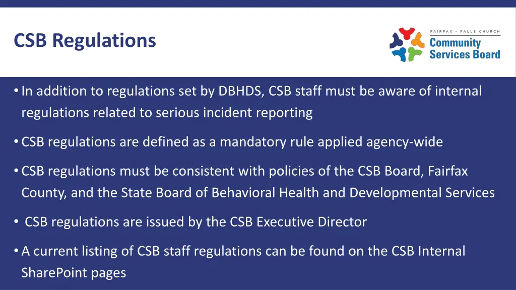 csb regulations