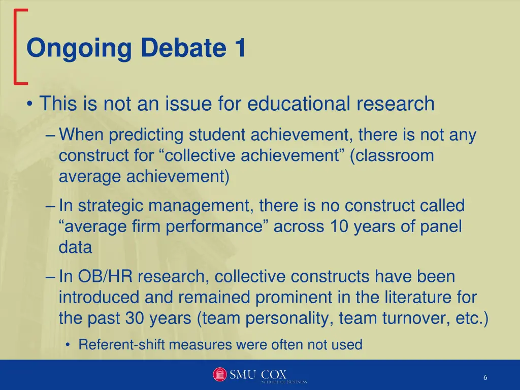 ongoing debate 1 1