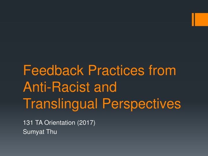 feedback practices from anti racist