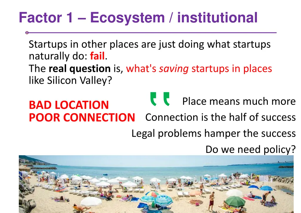 factor 1 ecosystem institutional