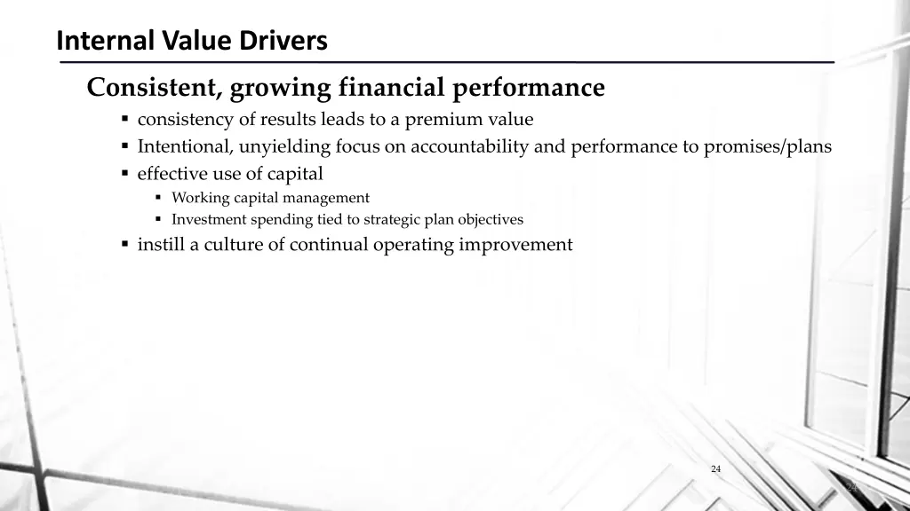 internal value drivers 7