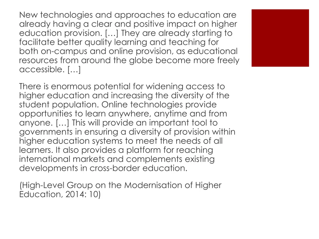 new technologies and approaches to education