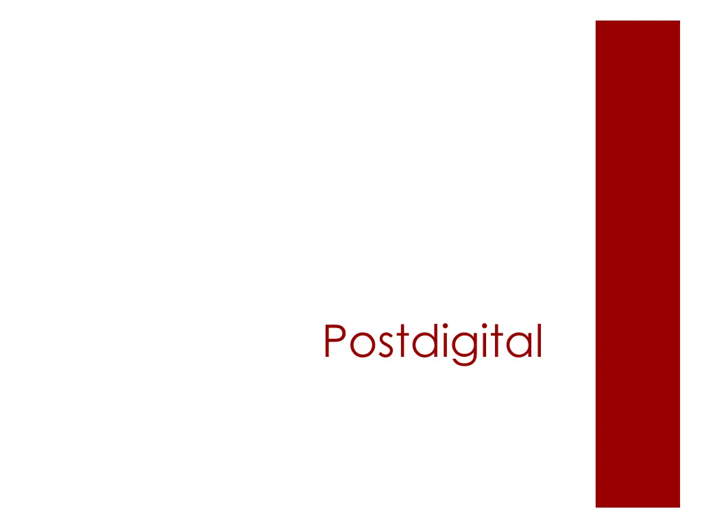 postdigital