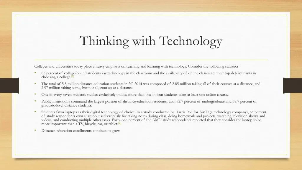 thinking with technology