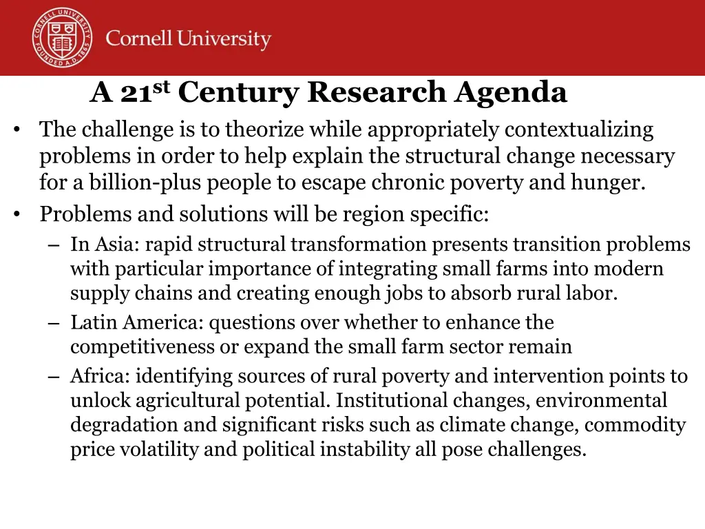 a 21 st century research agenda