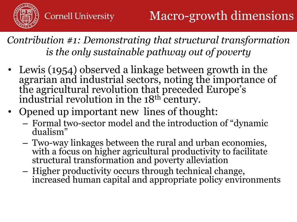 macro growth dimensions