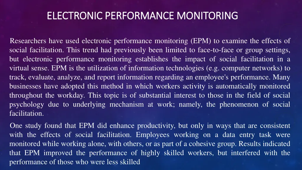 electronic performance monitoring electronic