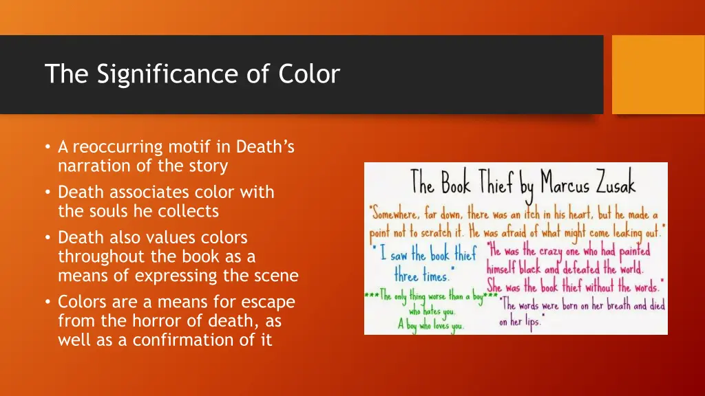 the significance of color