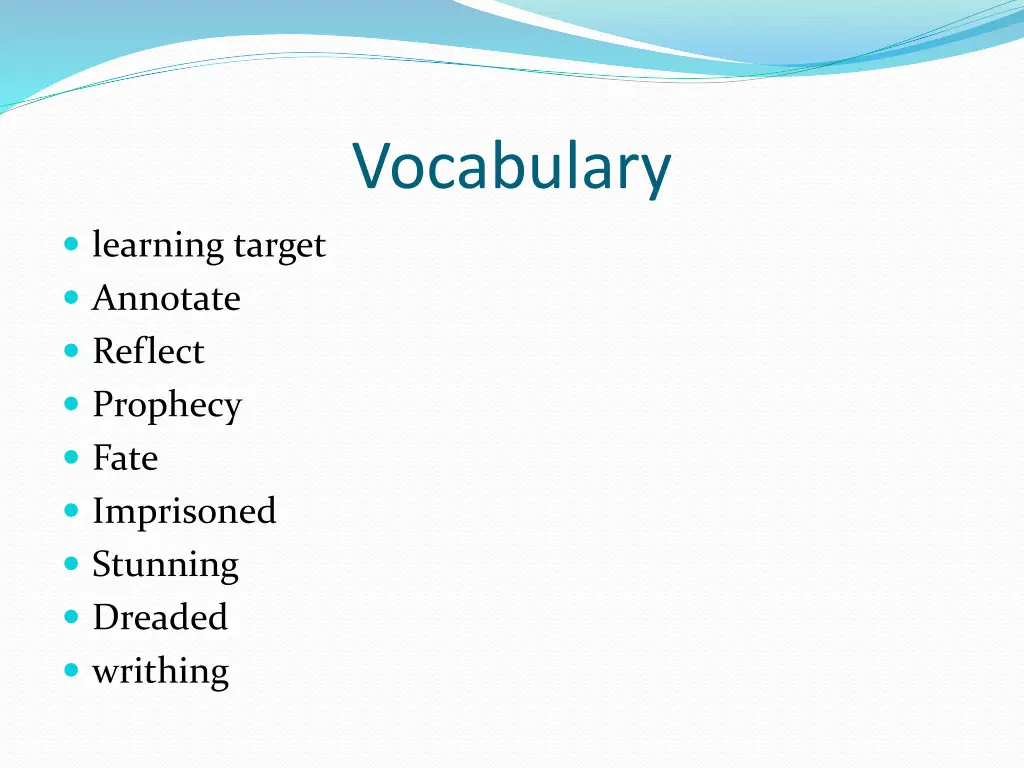 vocabulary