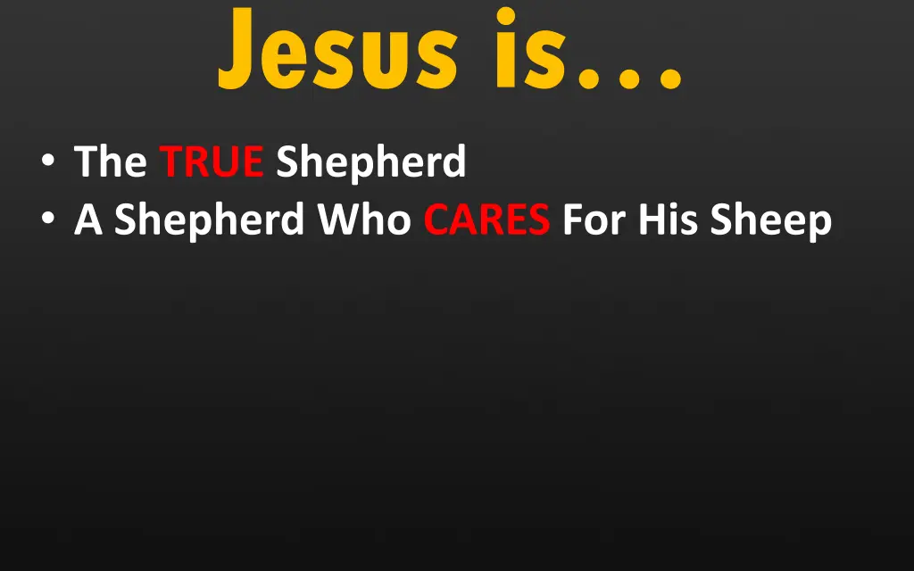 jesus is the true shepherd a shepherd who cares