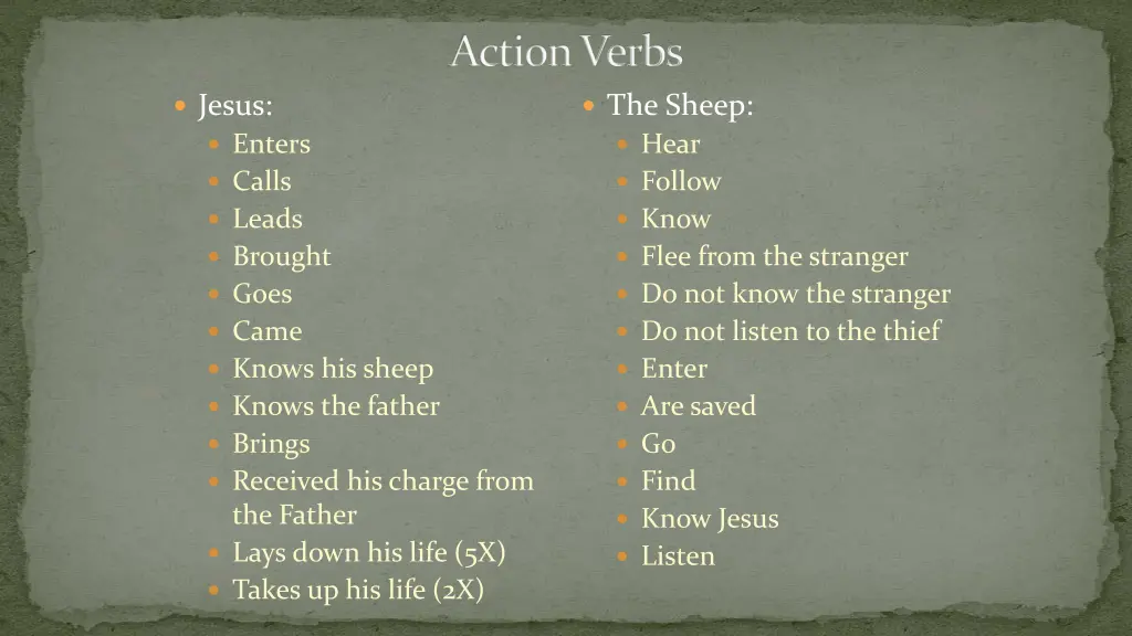 action verbs 1