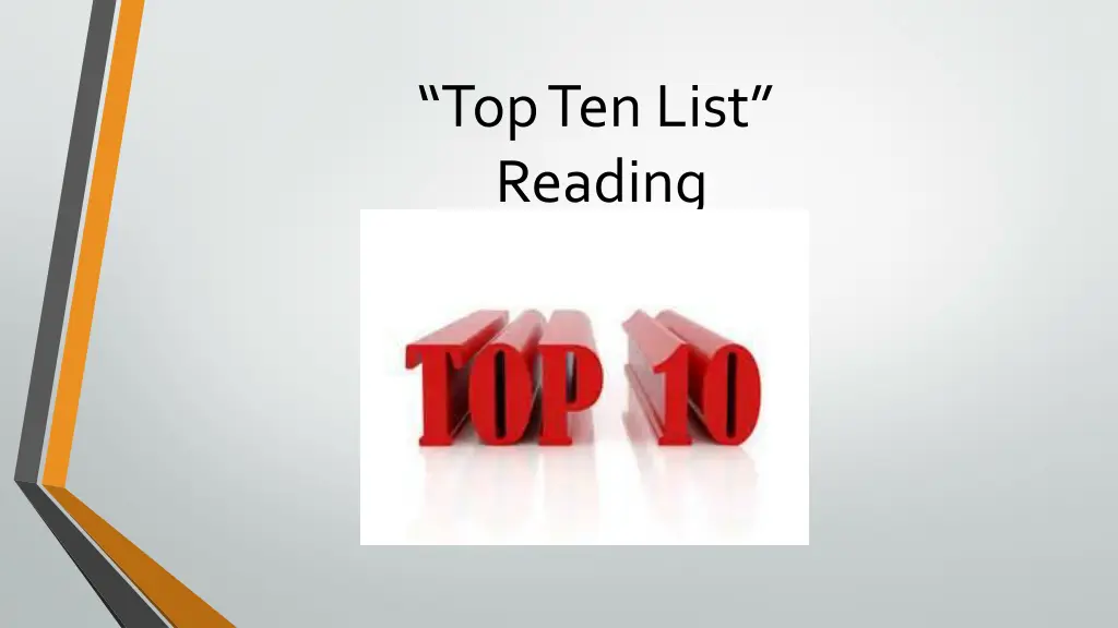 top ten list reading