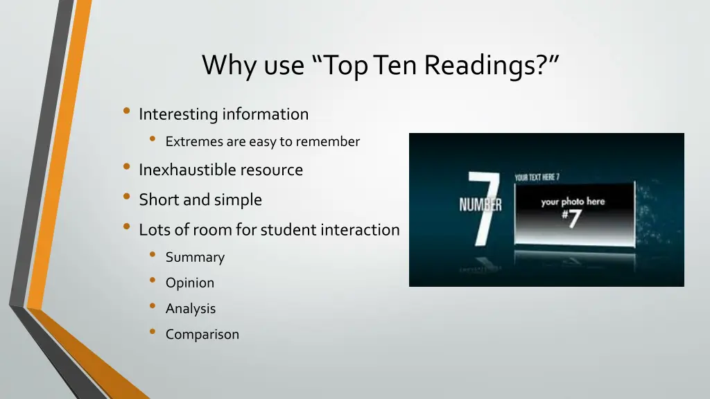 why use top ten readings