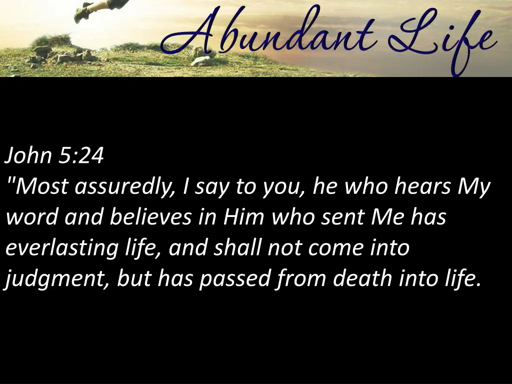 john 5 24 most assuredly