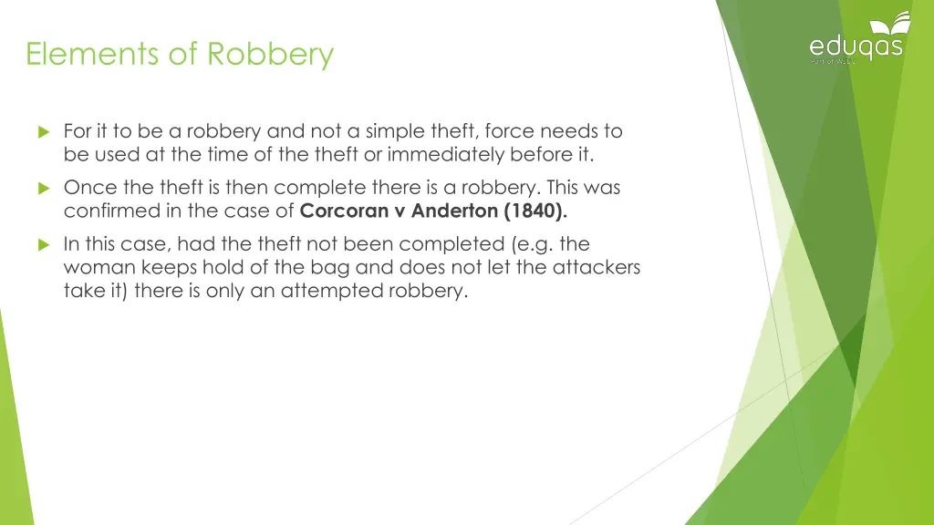 elements of robbery