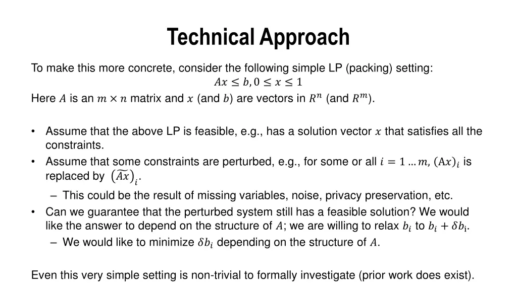 technical approach 1