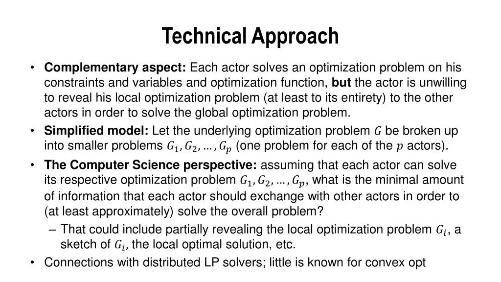 technical approach 3