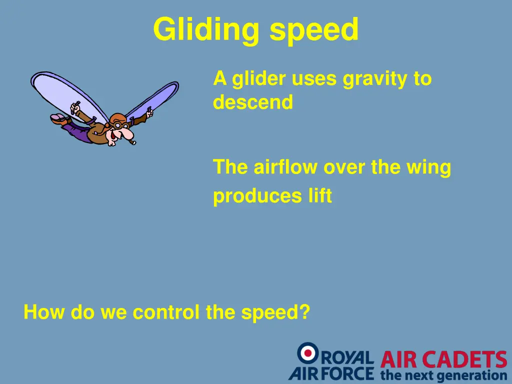 gliding speed 1